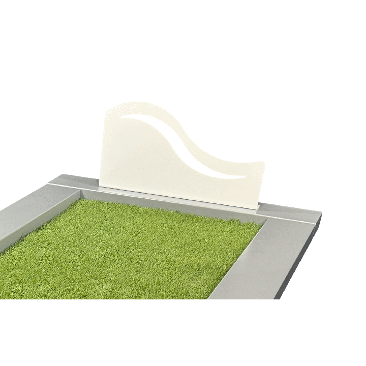 Stèle funéraire Vague en métal – Élégance et modernité | TombalKit