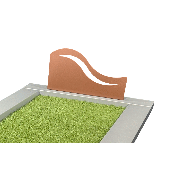 Stèle funéraire Vague en métal – Élégance et modernité | TombalKit